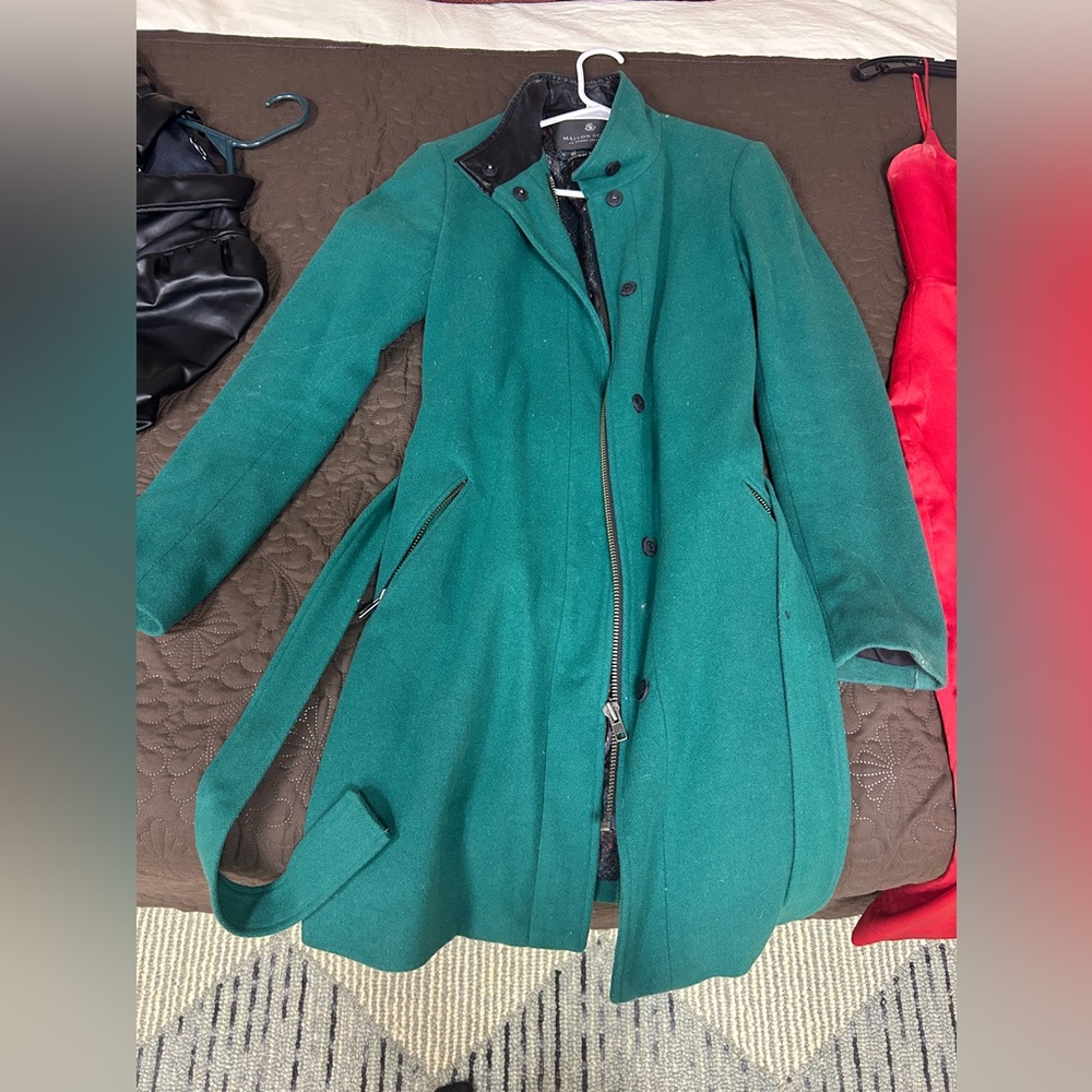 Maison scotch green tie jacket women’s
